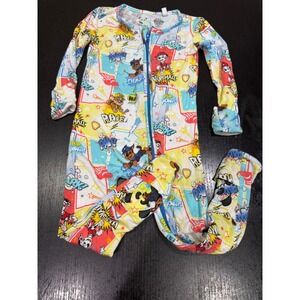 Bellabu Bear Paw Patrol Bamboo Viscose Sleeper Romper 18-24 Months Comic Print